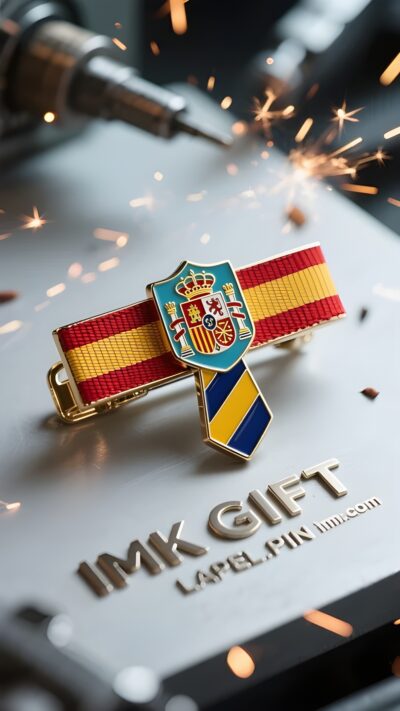 in985-Insignia-de-pulgada-cuadrada-Mil-años-de-gloria-La-contraseña-de-la-patria-en-el-clip-de-corbata-español