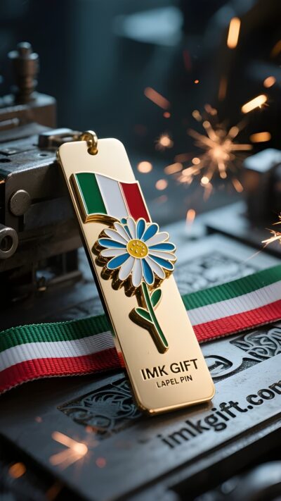 in991-Segnalibro-con-bandiera-tricolore-e-margherite-il-codice-di-crescita-che-non-svanisce-mai